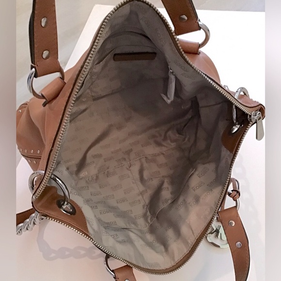 MICHAEL KORS, Uptown Astor Studded Large Tote Chain Shoulder Strap Satchel. - Picture 14 of 16